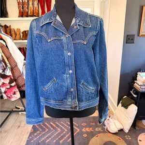 Levi's Western Stitched Blue Jean Jacket